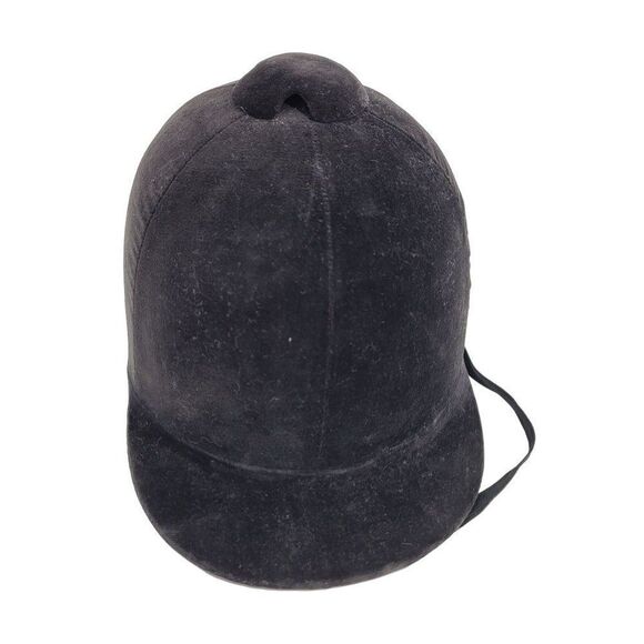 Vintage Velvet Dressuurcap Equestrian English Riding Helmet Hat Cap Black - Picture 7 of 11